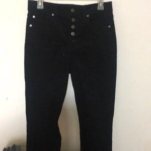 New black corduroy jeans